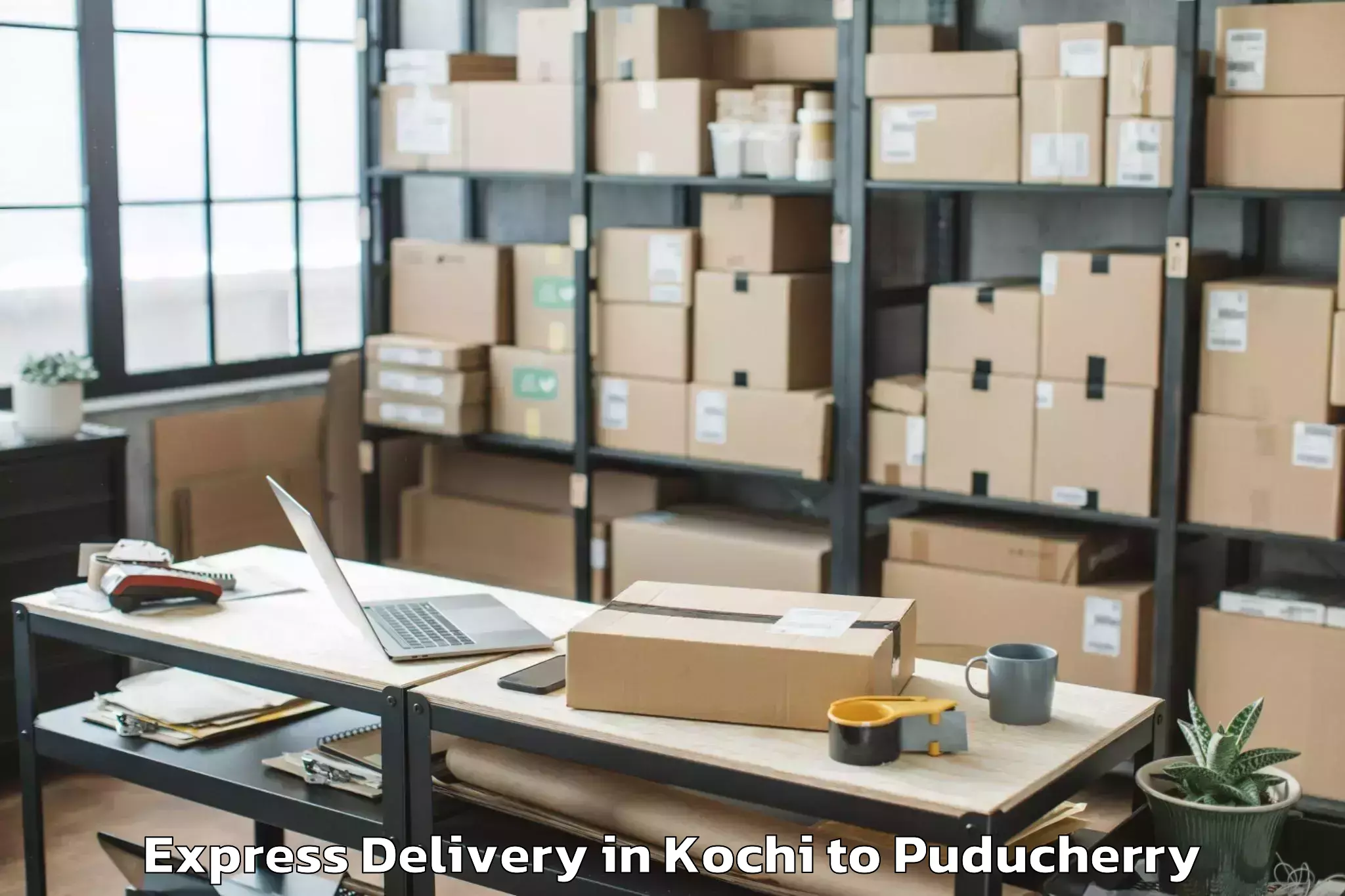 Leading Kochi to Pondicherry University Puduche Express Delivery Provider